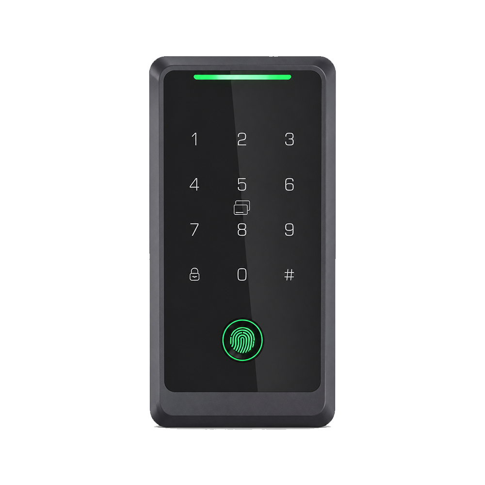 Kontroller qasjeje i jashtëm me tastierë, gjurmë gishti dhe lexues kartelash ID/IC - ACM-219-ID+IC Read Dual Cards Outdoor (AR045)