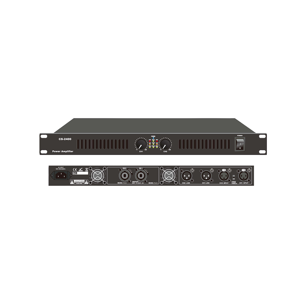 Amplifikator Profesional Stereo 2x200W 8 Ohm Class-D 1U | CS-2200