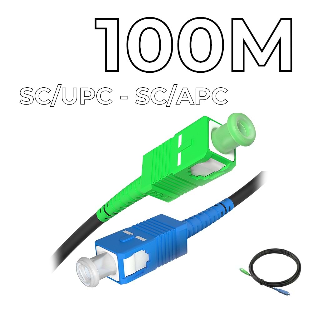 Fiber Optic Drop Cable SC/UPC-SC/APC Connectors 100M