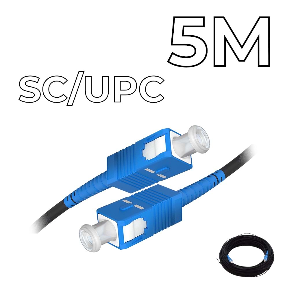 Fiber Optic Drop Cable SC/UPC Connectors 5M