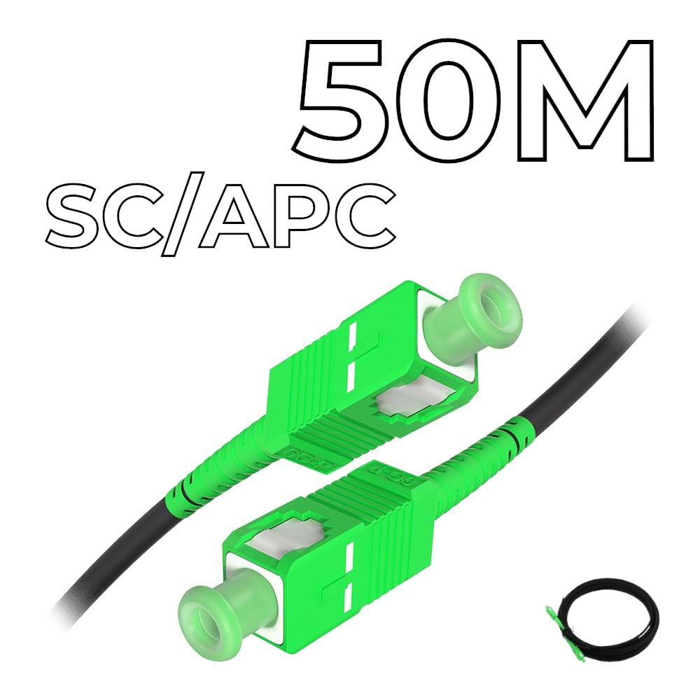 Fiber Optic Drop Cable SC/APC Connectors 50M