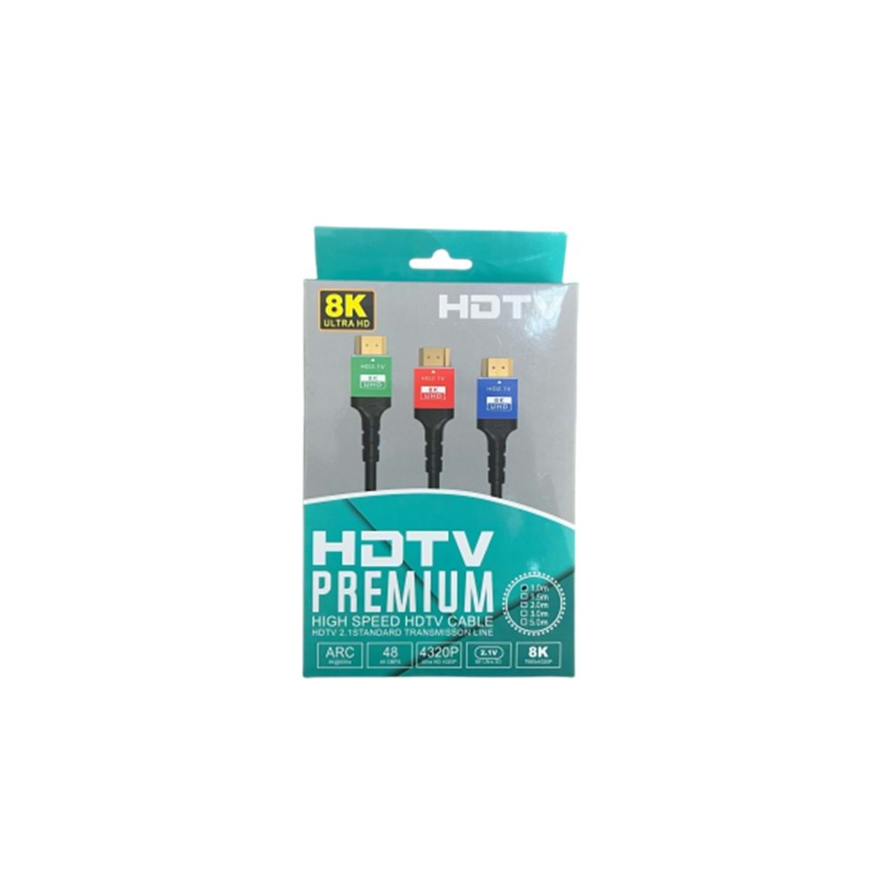 HDMI Cable 2.1V CCS 8k 1m, 1pc / box