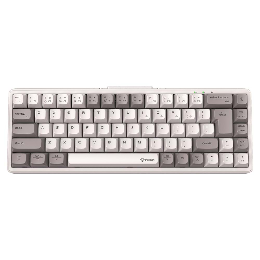 65% Tri-Mode Wireless RGB Mechanical Keyboard MK12 White