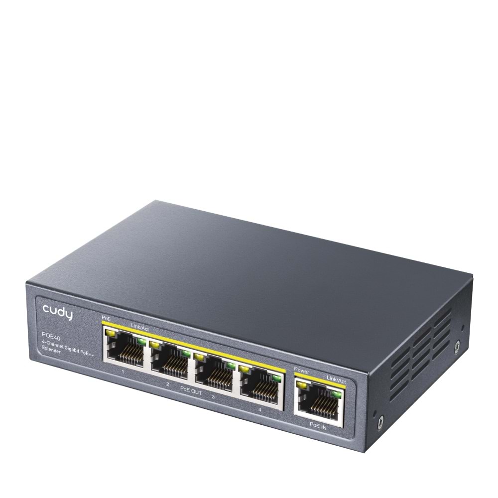 4-Channel Gigabit PoE++ Extender