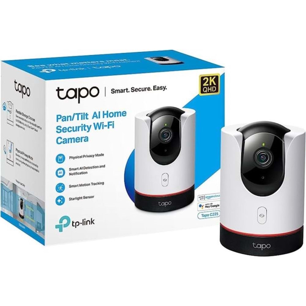 TP-Link Camera Pan/Tilt AI Home Security Wi-Fi,2K