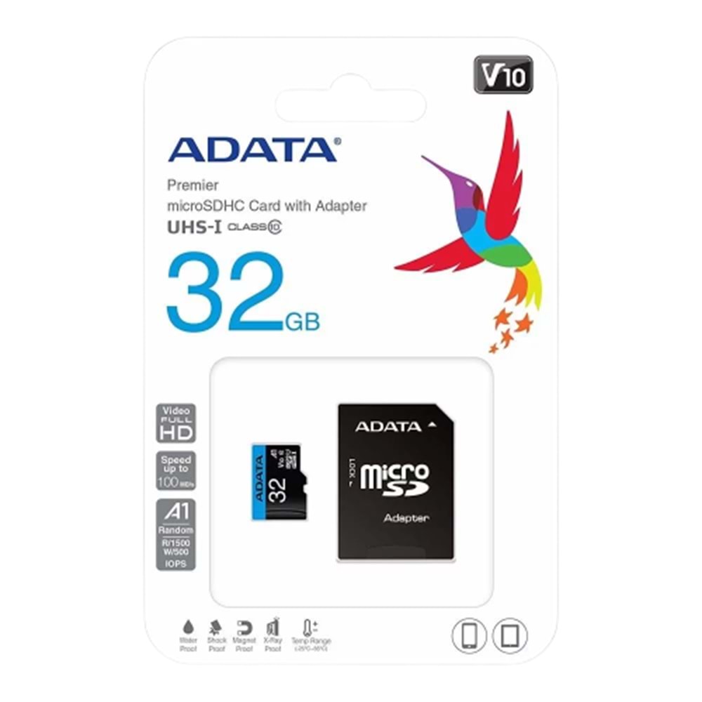 MicroSDHC Card with Adapter UHS-I