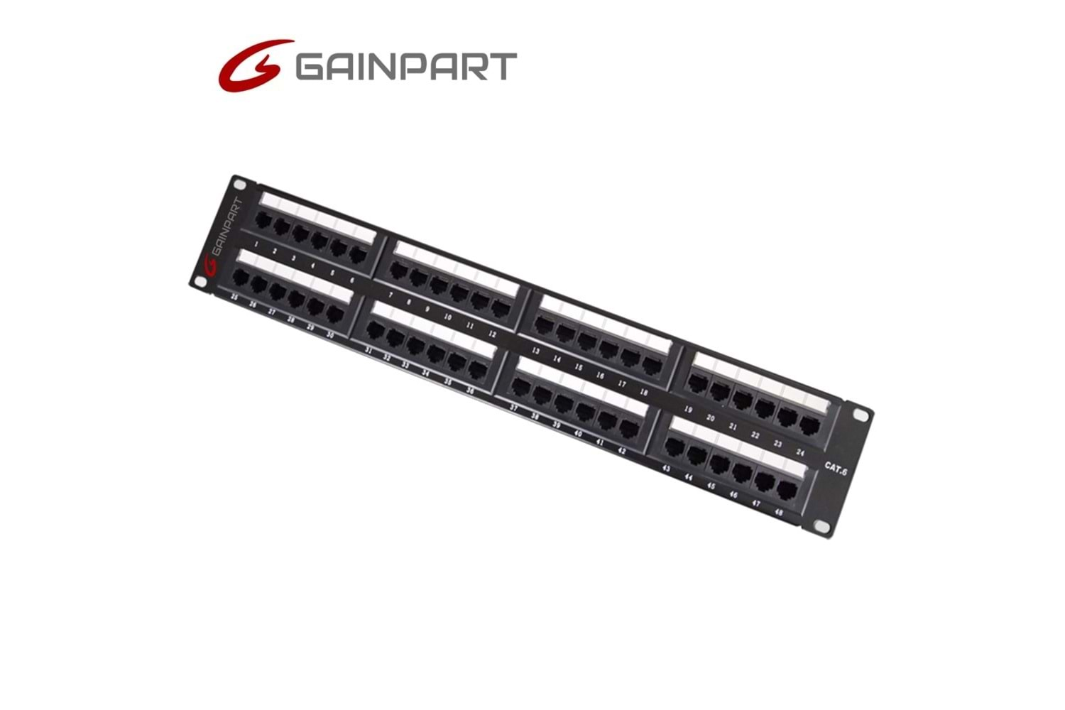 Gainpart 48 Ports Patach Panel 3μ Gold-Plated 100%