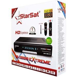 Starsat 2000 EXTREME Ethernet - Wifi Support H265 HD Satellite receiver