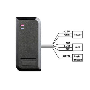 Kontroller qasjeje RFID Mifare 13.56 MHz, kapacitet 1600 përdorues - ACM-301C-IC (AR042)
