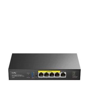 2-IN-1 Gigabit VPN Router / AP Controller with 4 PoE+ Ports