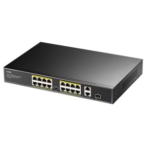 FS1018PS1 16-Port 10/100M PoE+ Switch 200W