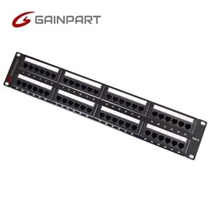 Gainpart 48 Ports Patach Panel 3μ Gold-Plated 100%