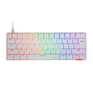 Meetion MK005 USB Wired Mechanical keyboard Type-C – USB Cable – White