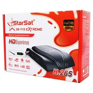 StarSat SR-T15HD EXTREME 4K Ultra HD 6000 Channels, USB, HDMI, AV, LAN, Multi Screen, YTube, 3 G, Wi