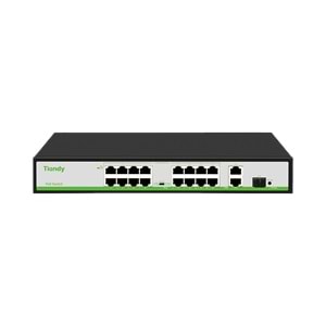 Tiandy POE Switch 16*10/100M POE ports + 2* 1000M Ethernet Uplink ports +1*1000M SFP Port