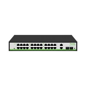Tiandy POE Switch 24* 10/100/1000M PoE Ports+2*Gigabit Uplink+2* Gigabit SFP Ports