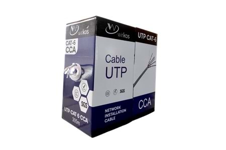 Wirkos LAN CABLE UTP Cat-6 4Pair/0.57 CCA (305m)