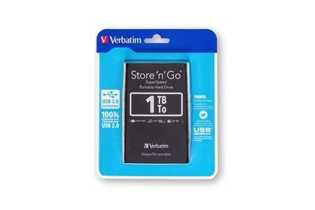 VERBATIM EXTERNAL HDD 2.5''1TB USB3.0