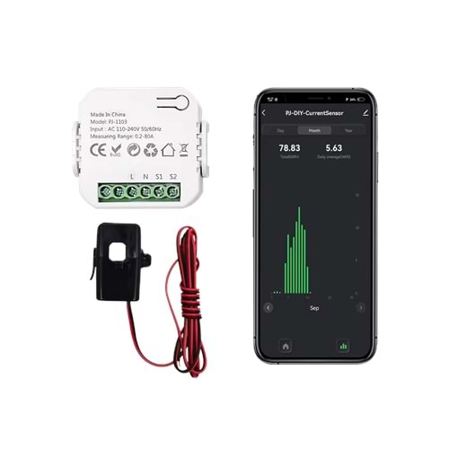 Tuya WiFi Energy Meter with 1 CT
