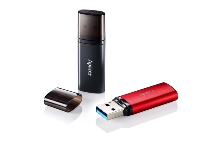 Apacer Flash Drive AH25B, 3.1 GEN 1, 64GB, Metallic Black