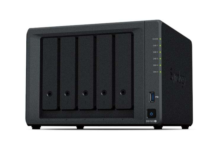 Synology DiskStation DS1522+ Tower 5-Bay 3.5″ SATA HDD/SSD