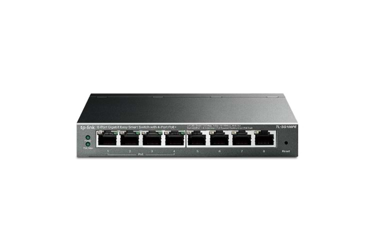 TL-SG108PE 8-Port Gigabit Easy Smart Switch with 4-Port PoE+